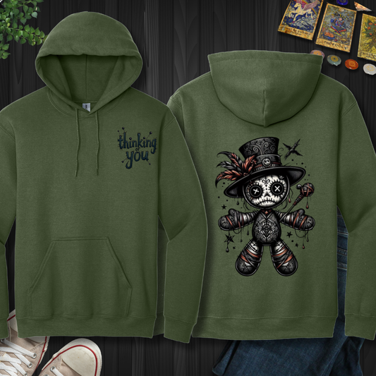 Thinking Of You Voodoo Doll Hooded  Sweatshirt