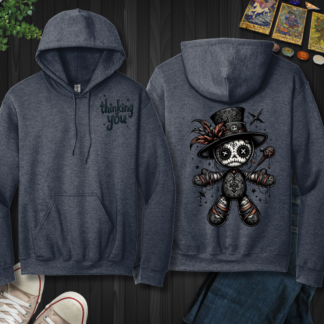 Thinking Of You Voodoo Doll Hooded  Sweatshirt