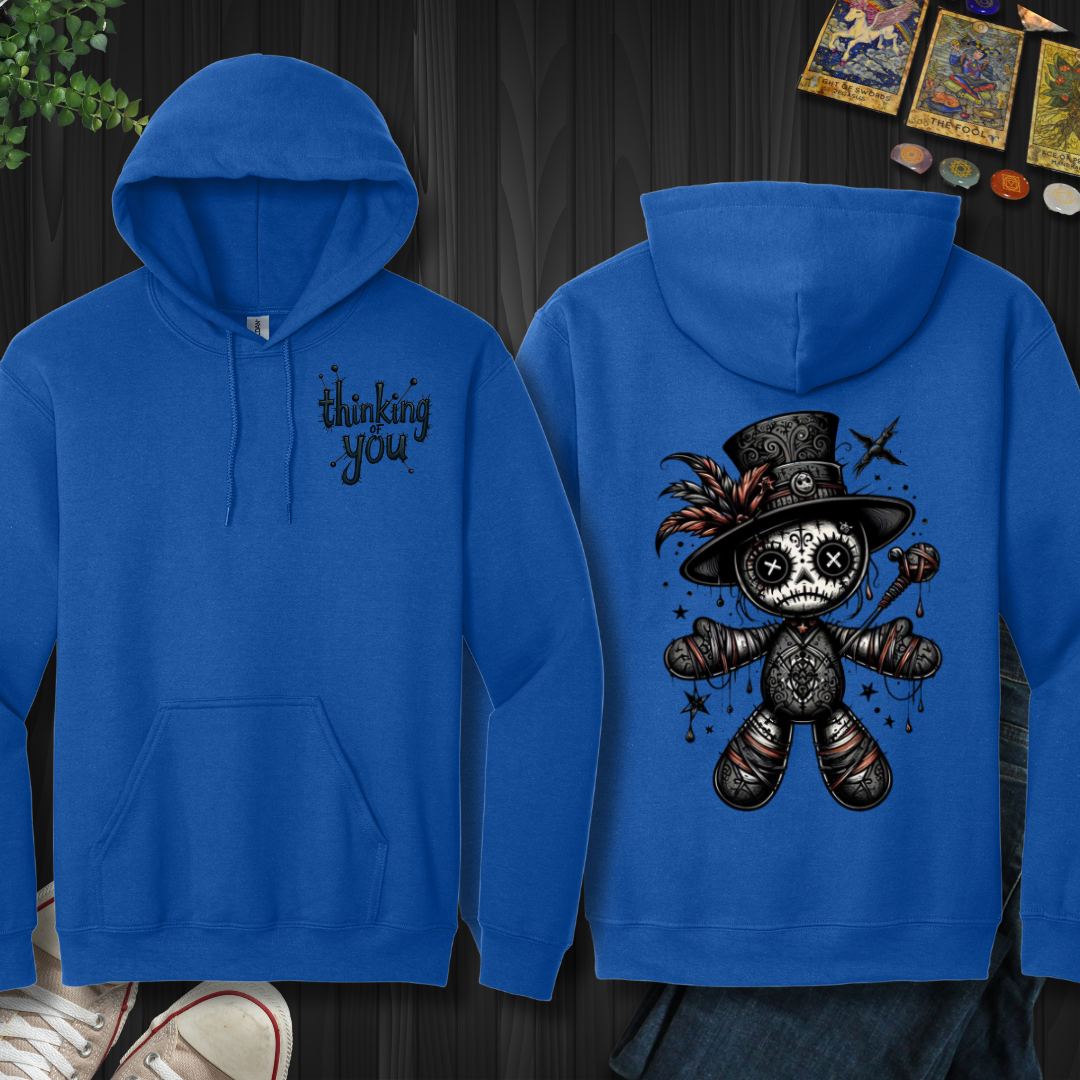 Thinking Of You Voodoo Doll Hooded  Sweatshirt