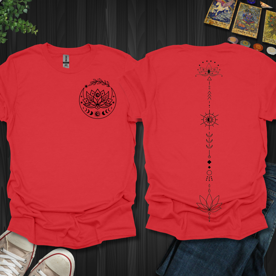 Boho lotus drop front and back T-Shirt