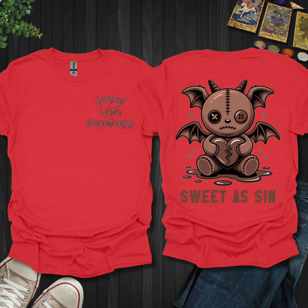 Cursed With Sweetness (front and back) T-Shirt
