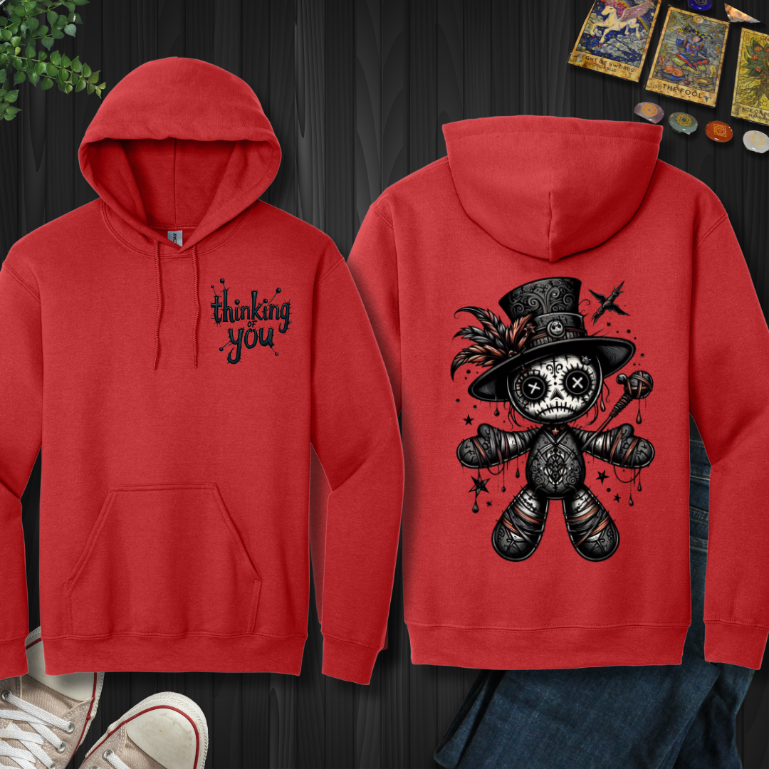 Thinking Of You Voodoo Doll Hooded  Sweatshirt
