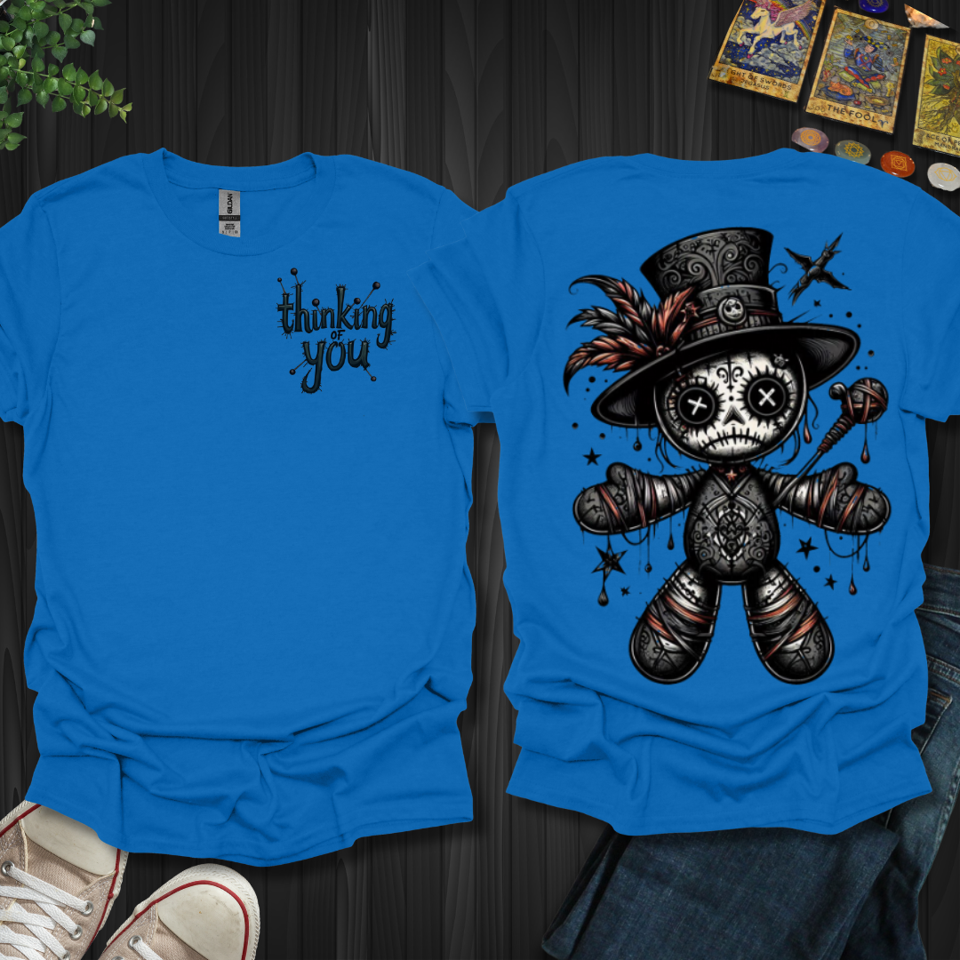 Thinking of You Voodoo Doll Front and Back T-Shirt