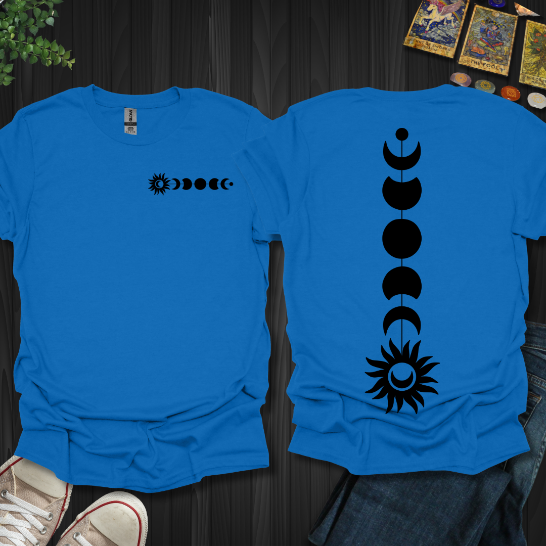 Boho Sun, Moon front and back T-Shirt