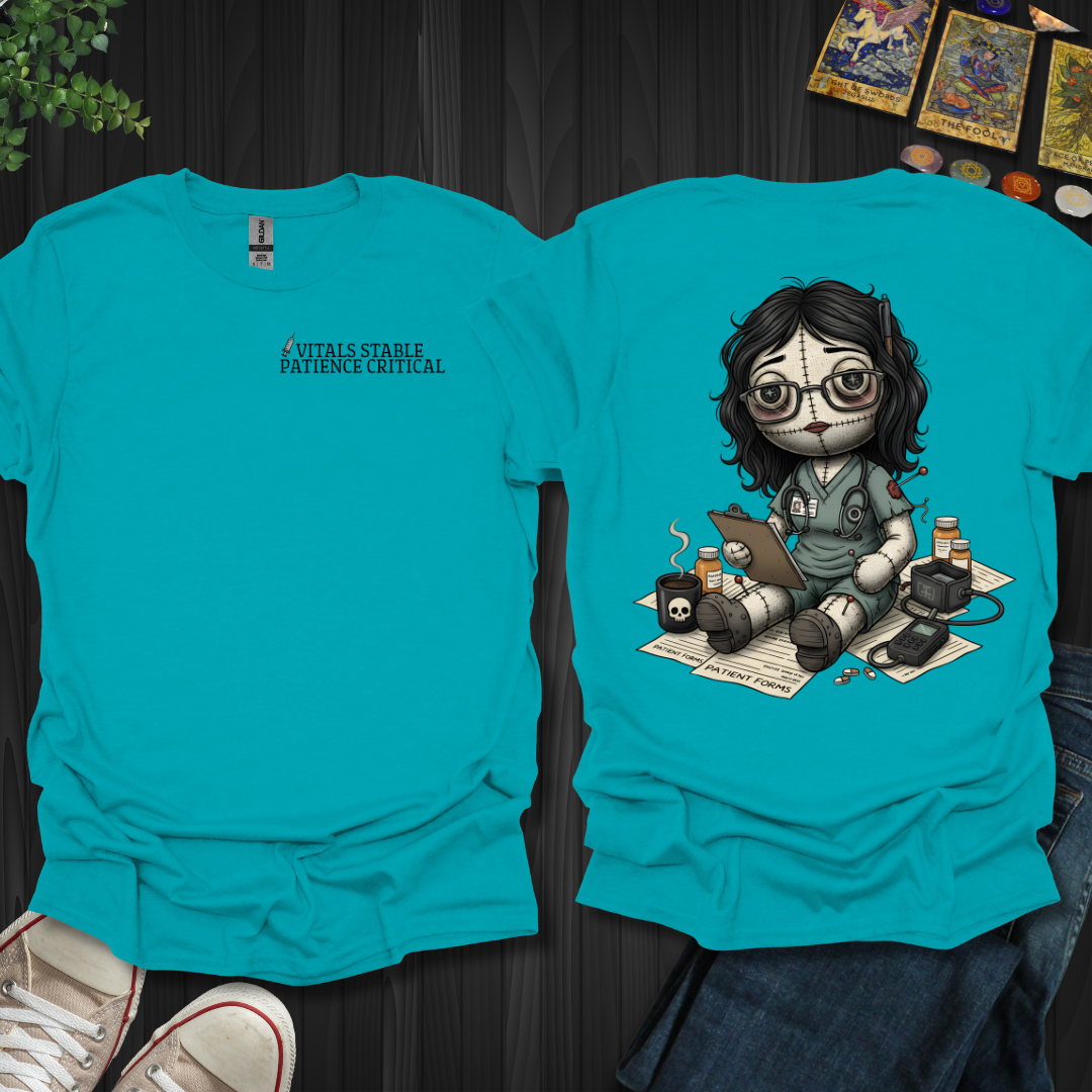 Vitals Stable. Patience Critical T-Shirt