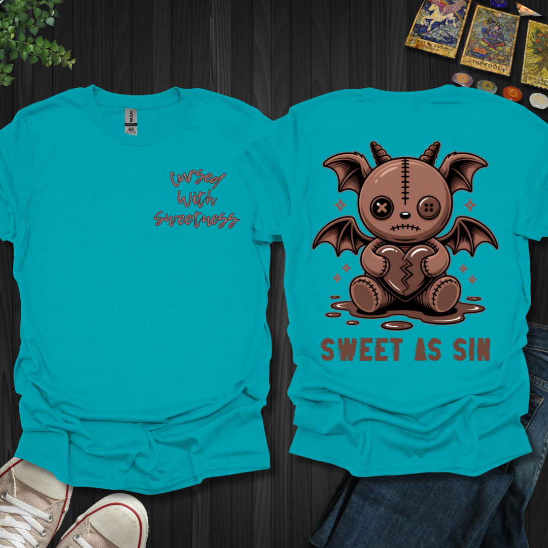 Cursed With Sweetness (front and back) T-Shirt