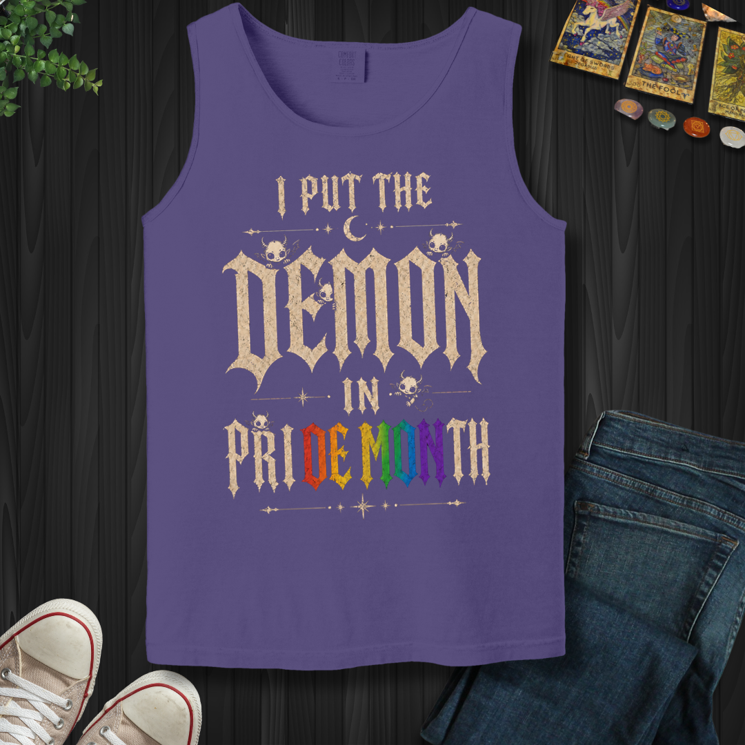 I Put The Demon In Pride Month- Tank Top