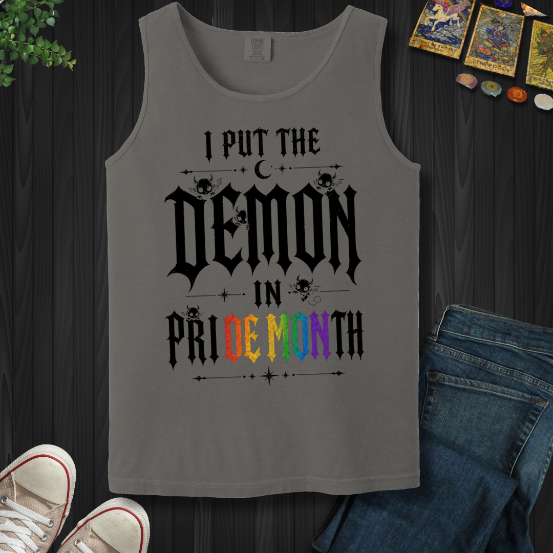 I Put The Demon In Pride Month- Tank Top