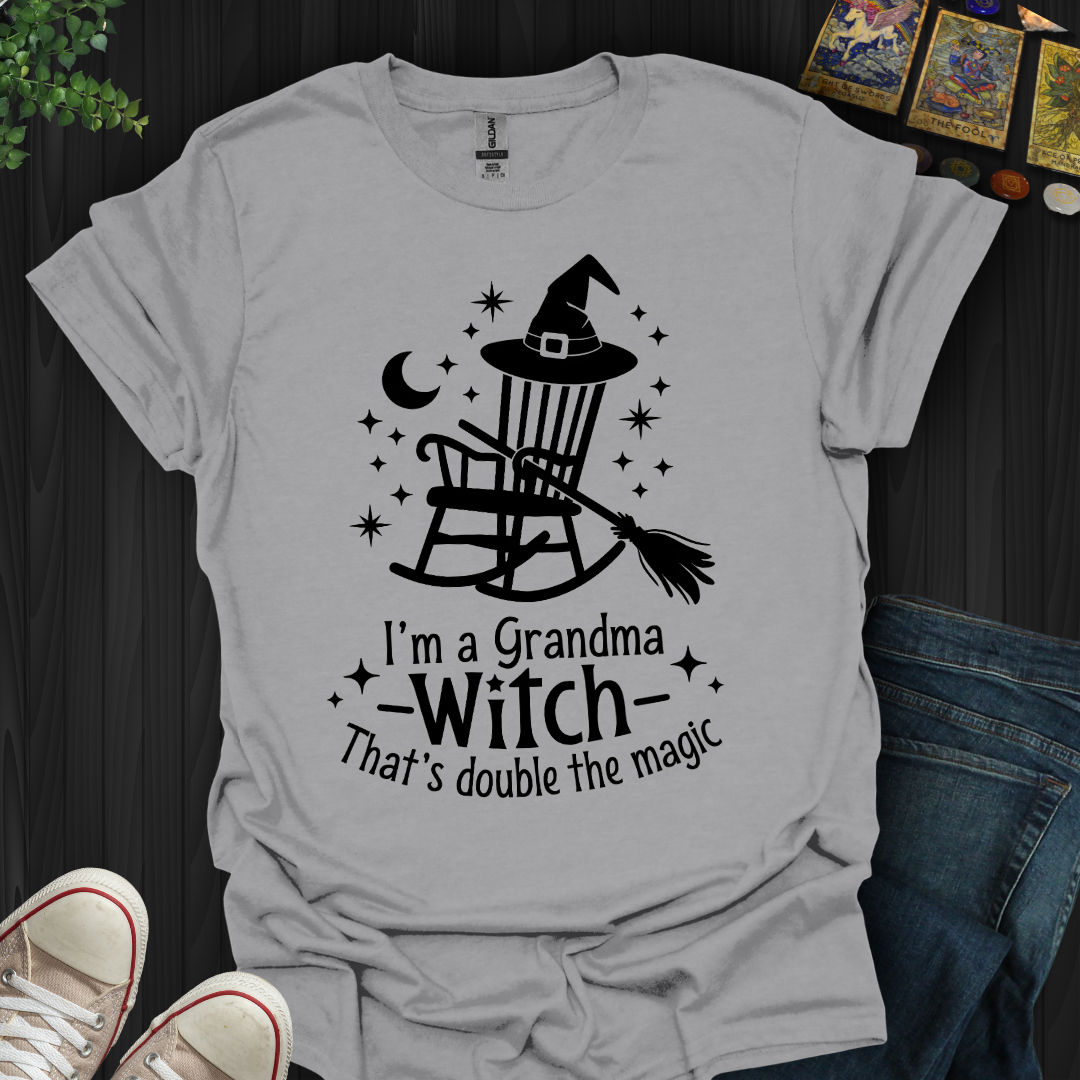 Grandma Witch: Double the Magic! T-Shirt