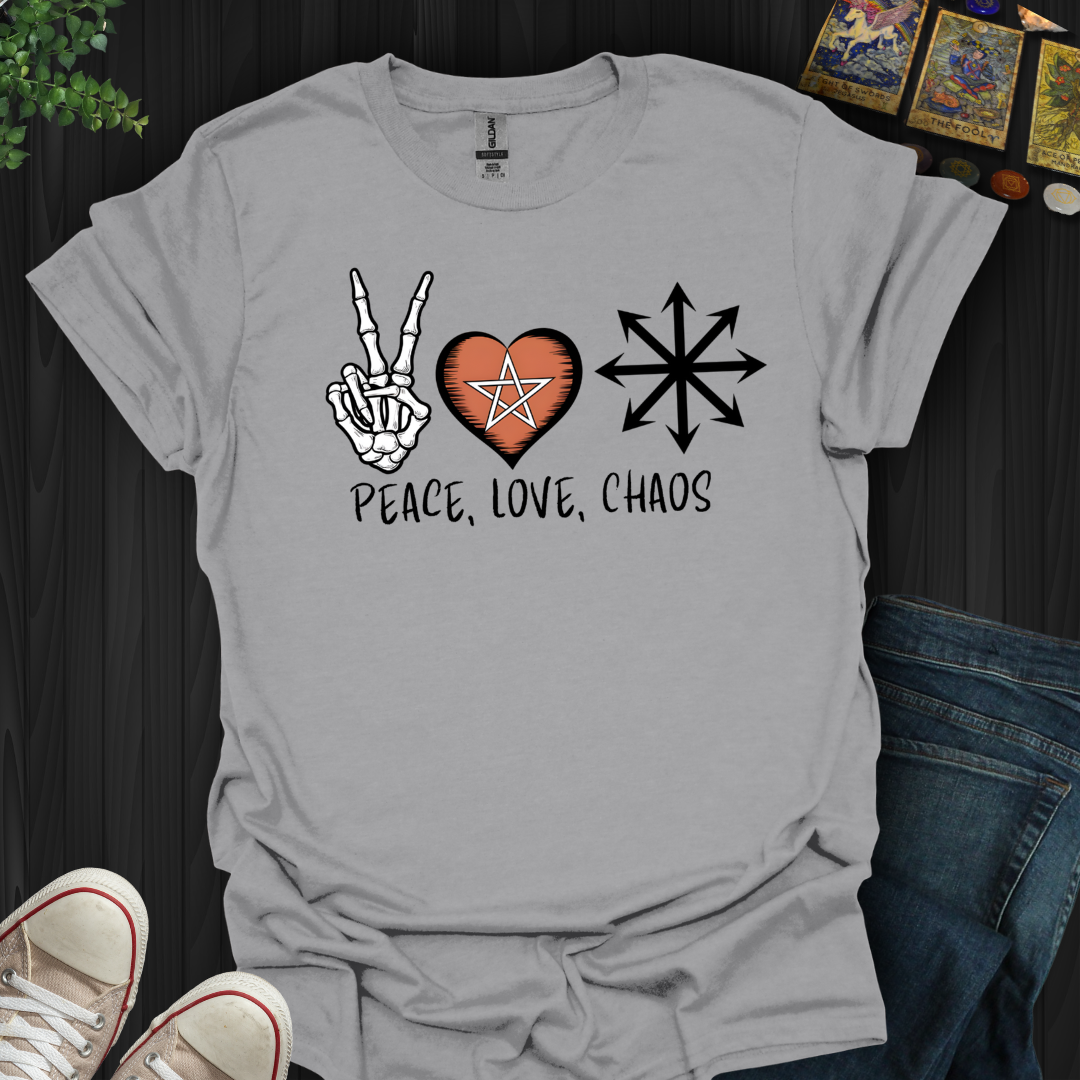 Peace, Love & Chaos  T-Shirt