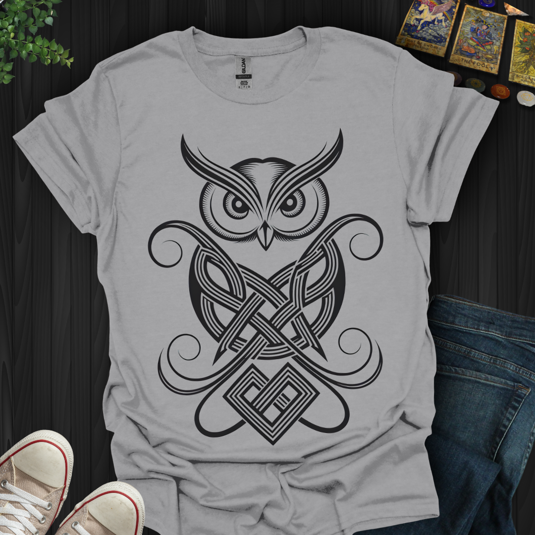 Celtic Owl of Wisdom T-shirt