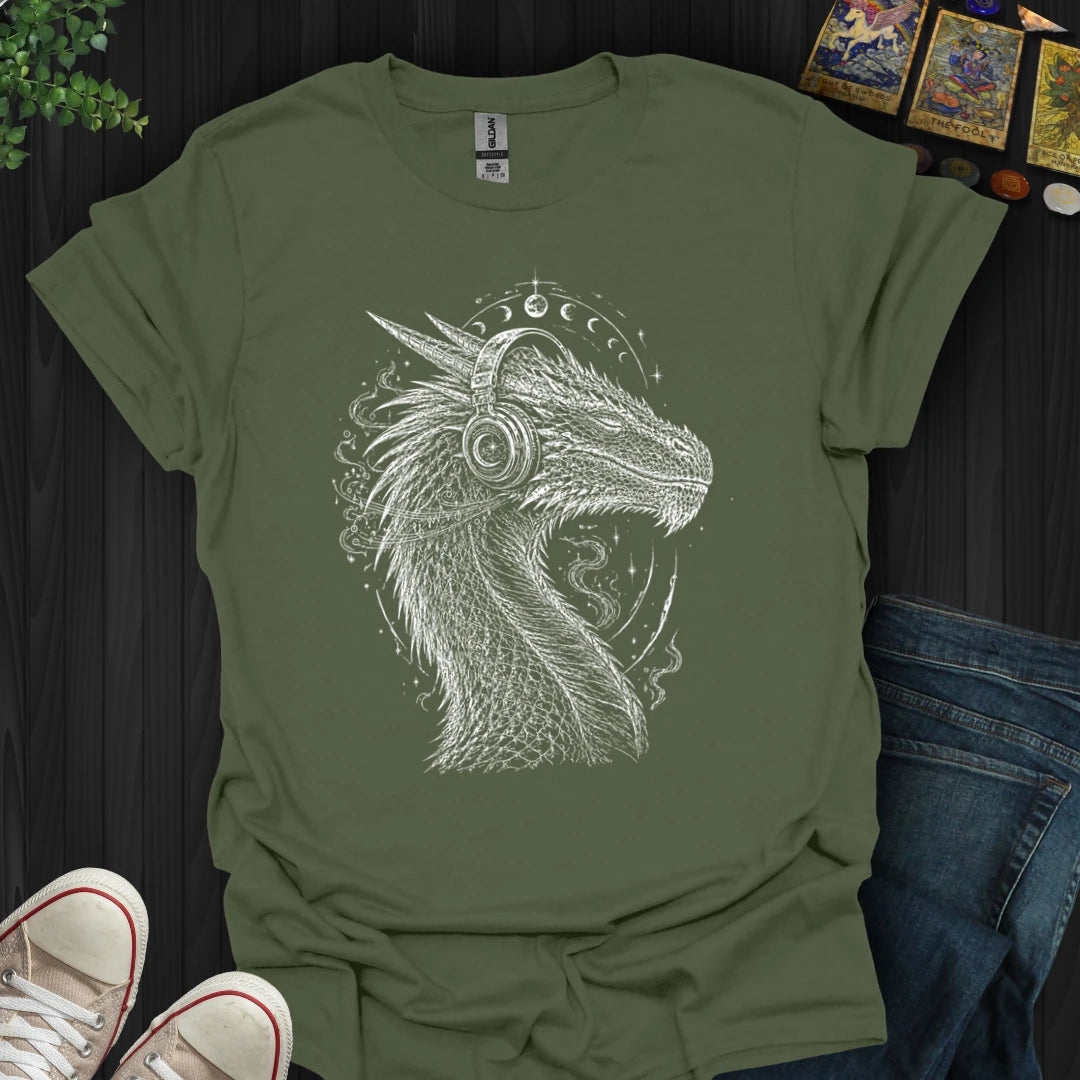 Headphones Dragon- T-Shirt