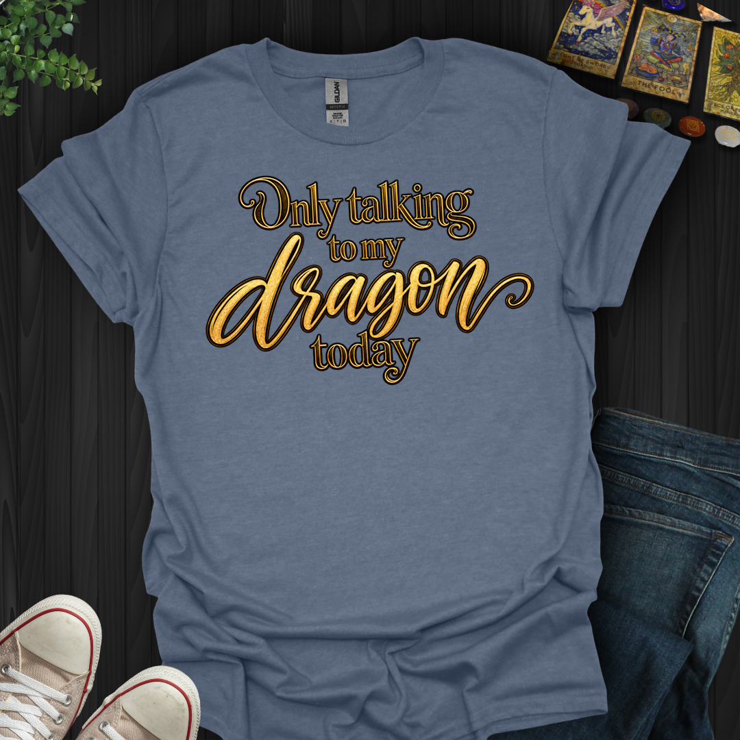 Only Talking To My Dragon Today- T-Shirt