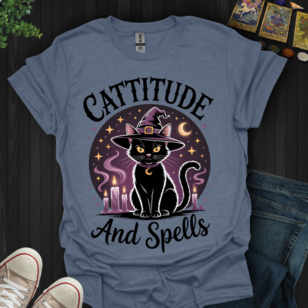 Cattititude And Spells T-Shirt