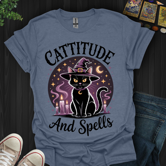 Cattititude And Spells T-Shirt