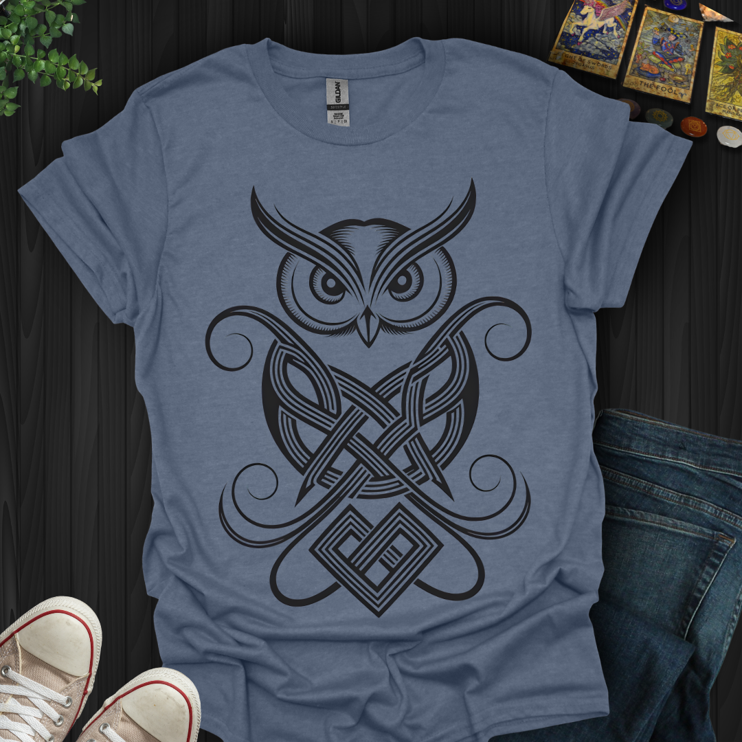 Celtic Owl of Wisdom T-shirt