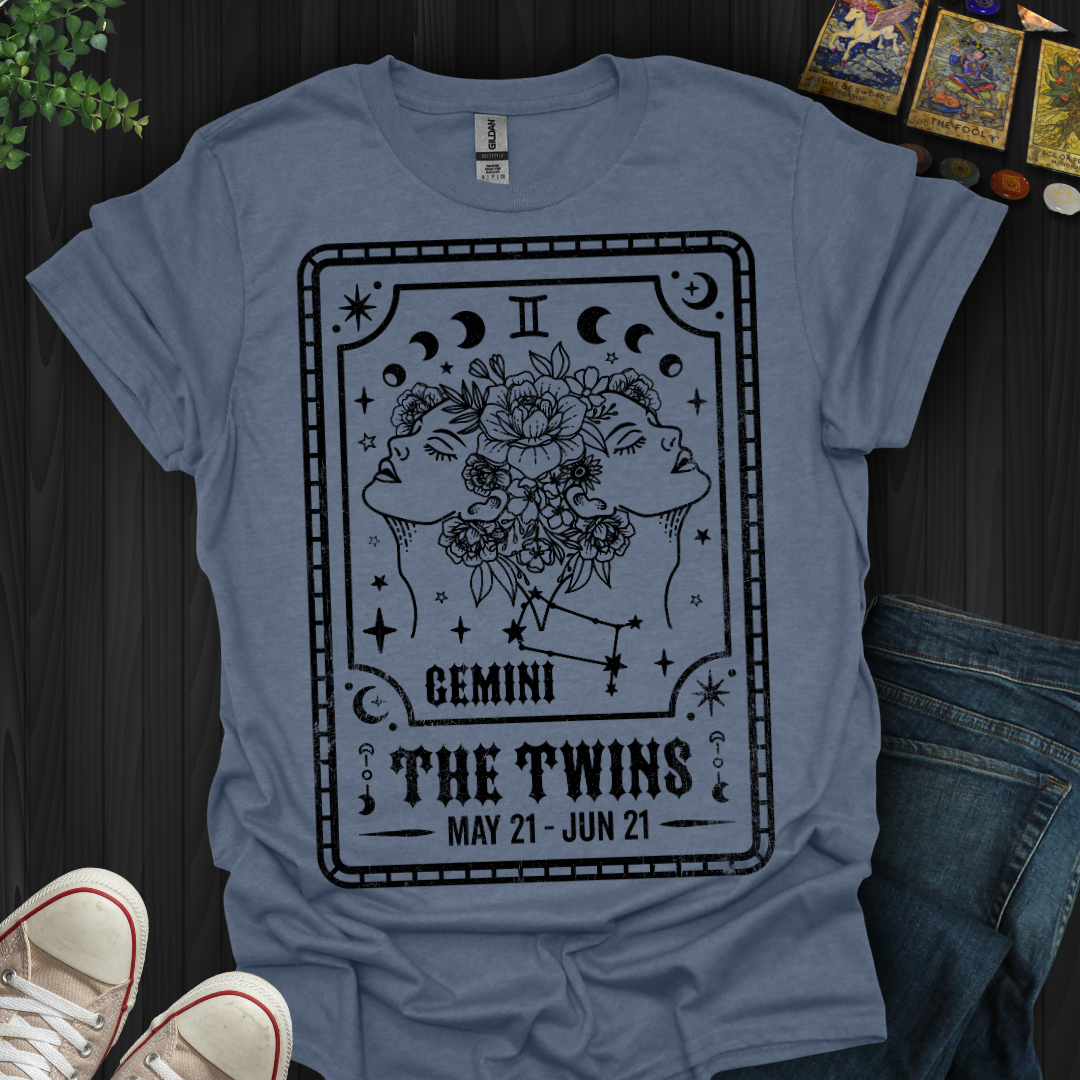 Gemini: The Cosmic Twin Flame T-Shirt