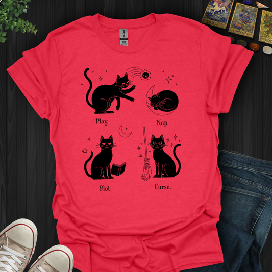 Play,Nap,Plot,Curse T-Shirt