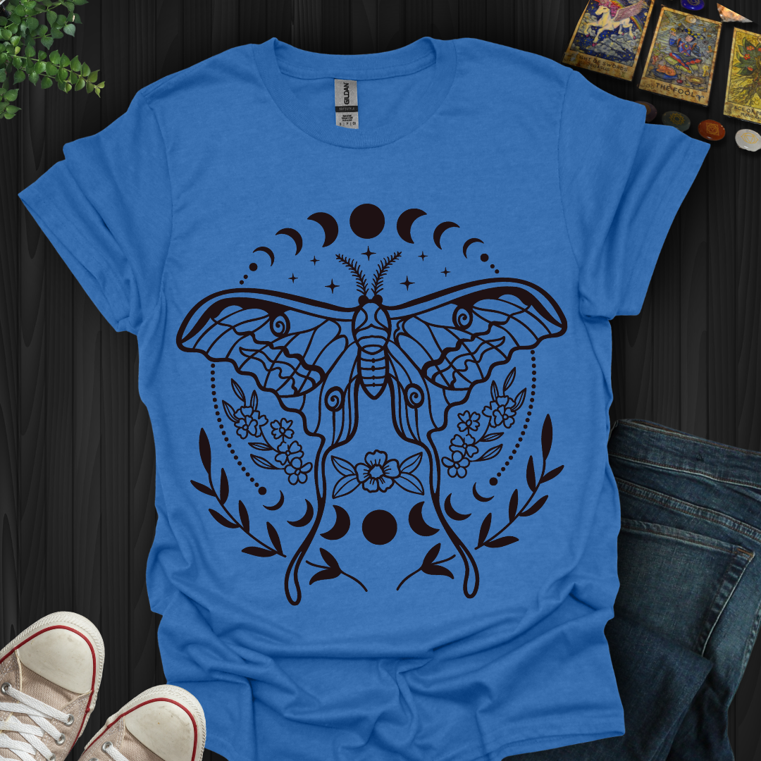 Luna Moth Moon Phases T-Shirt