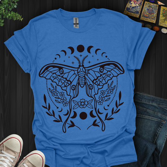 Luna Moth Moon Phases T-Shirt