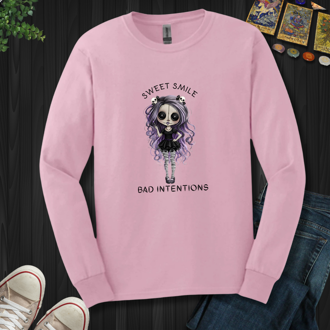 Sweet Smile, Bad Intentions Long Sleeve Tee