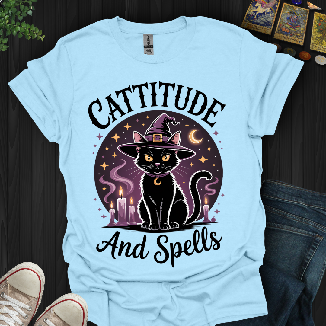 Cattititude And Spells T-Shirt