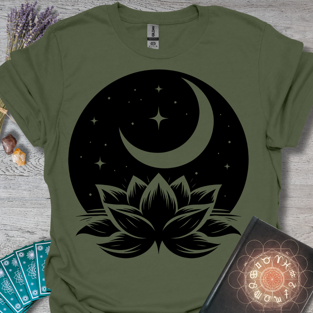Starry Moon Lotus T-Shirt