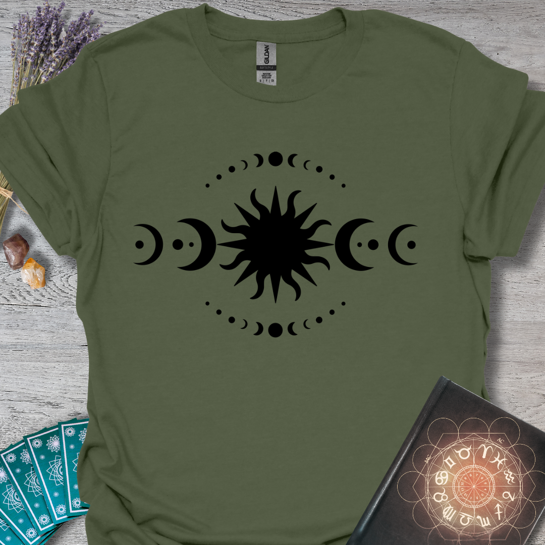 Moon Phases and Sun T-Shirt