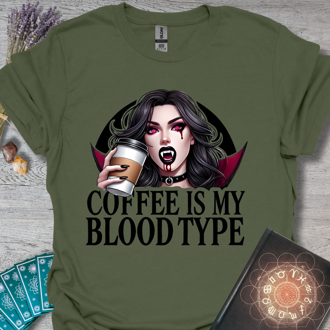 Coffee Is My Blood Type T-Shirt