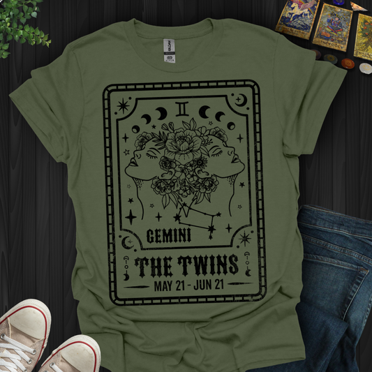 Gemini: The Cosmic Twin Flame T-Shirt