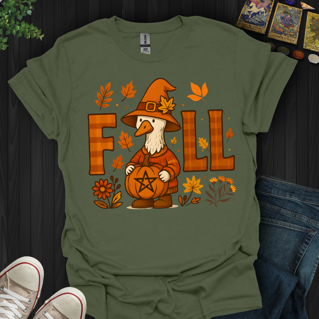 Witchy Goose Fall Vibes  T-Shirt