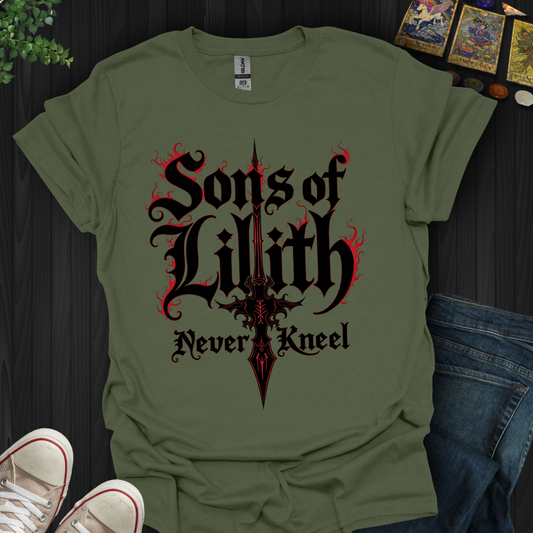 Sons of Lilith- Never Kneel T-Shirt