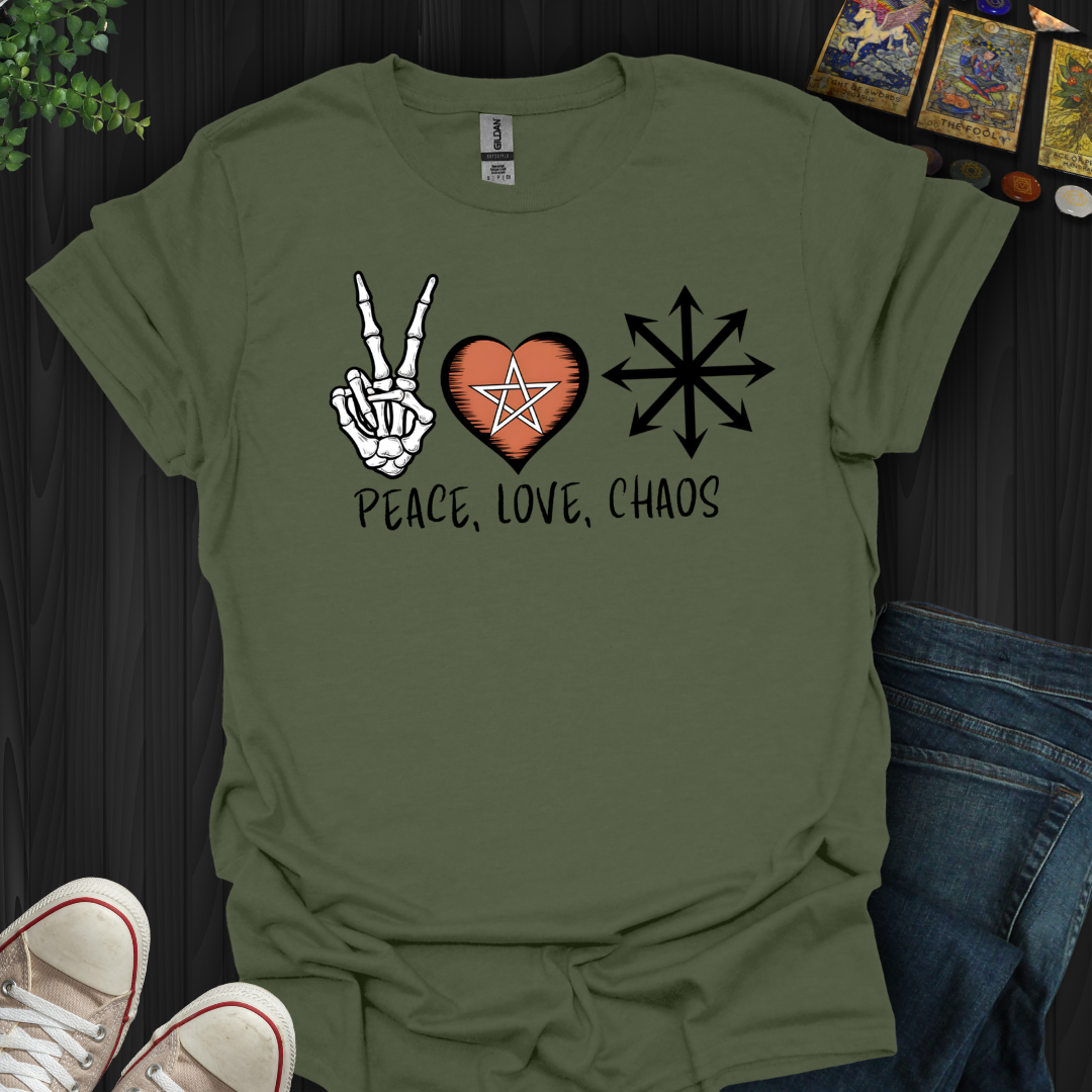 Peace, Love & Chaos  T-Shirt