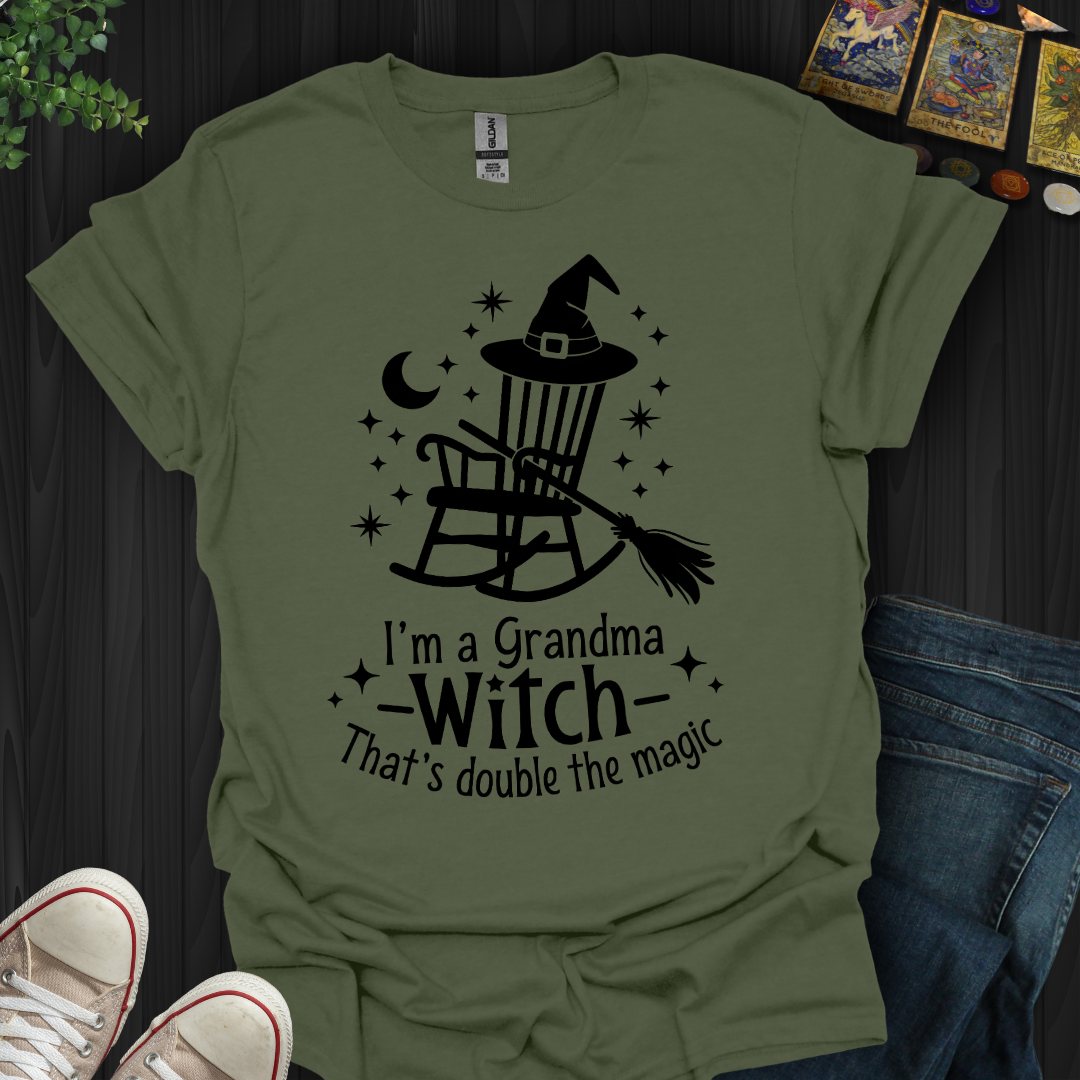 Grandma Witch: Double the Magic! T-Shirt