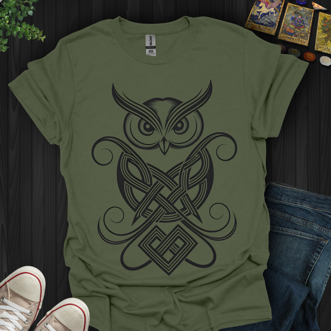 Celtic Owl of Wisdom T-shirt