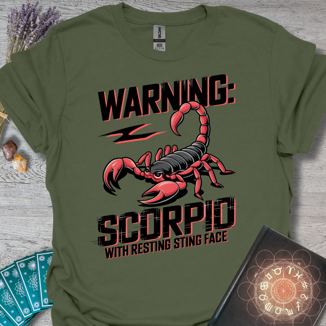 Scorpio Resting Sting Face T-Shirt