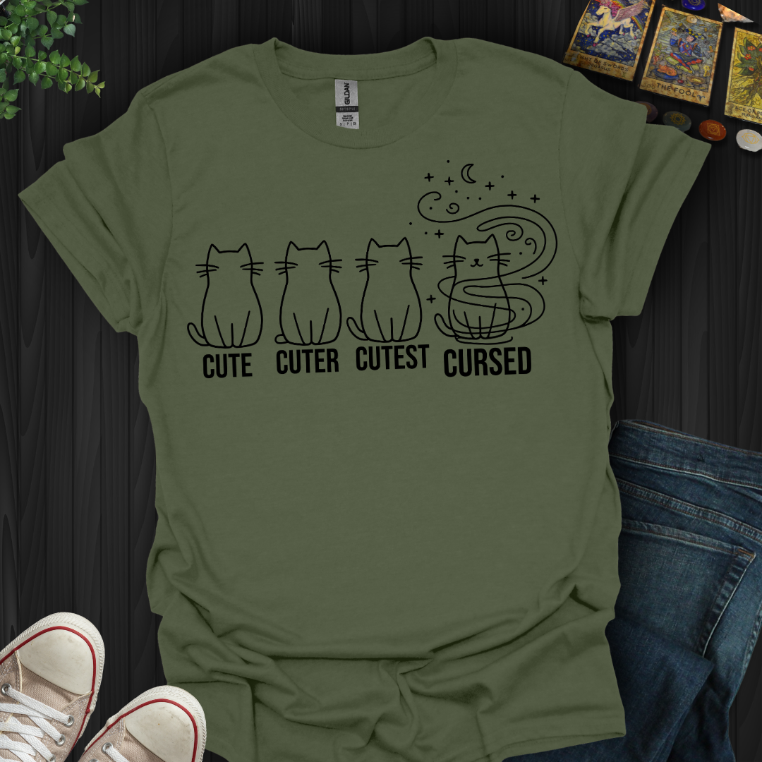 Cute,Cuter,Cutest,Cursed T-Shirt