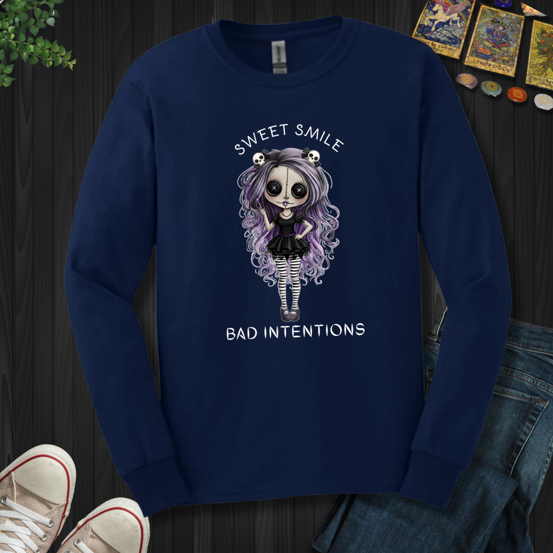 Sweet Smile, Bad Intentions Long Sleeve Tee