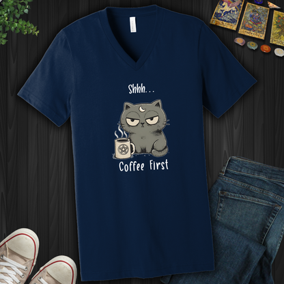 Coffee First- V-Neck