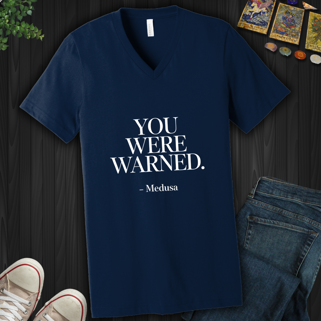 You Were Warned V-Neck Tee