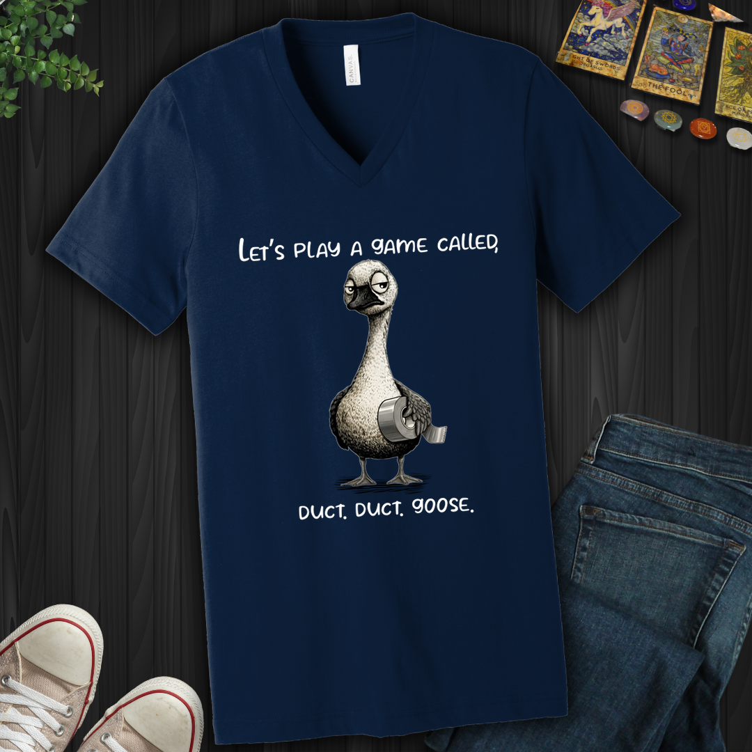 Duct, Duct, Goose V-Neck Tee