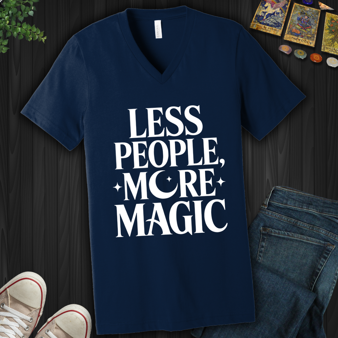 Less People, More Magic V-Neck Tee