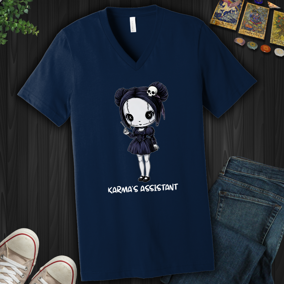 Karma's Assistant V-Neck Tee