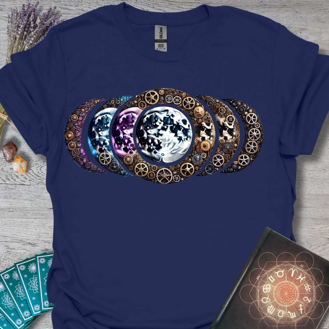 Steampunk Moon Phases T-Shirt