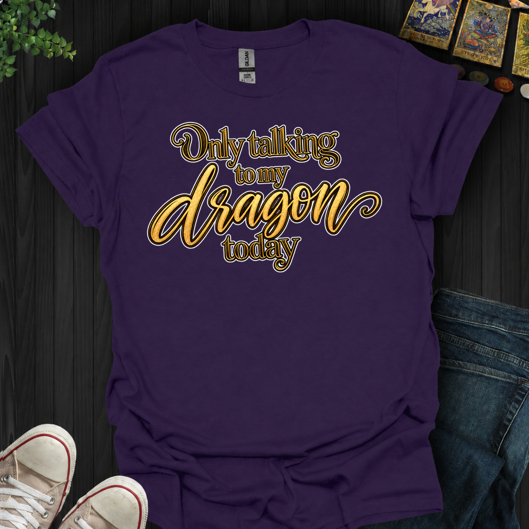 Only Talking To My Dragon Today- T-Shirt