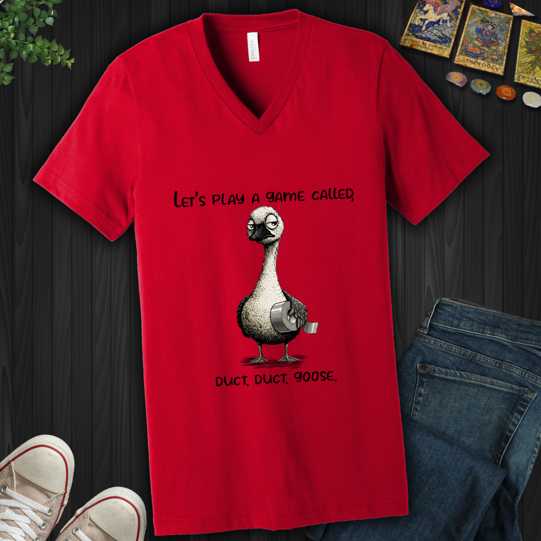 Duct, Duct, Goose V-Neck Tee