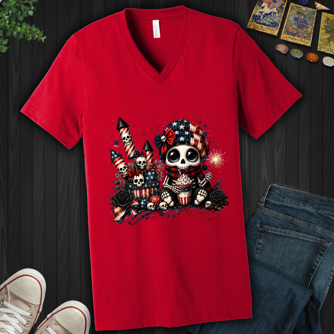 Dead Cute For The Fireworks- V-Neck