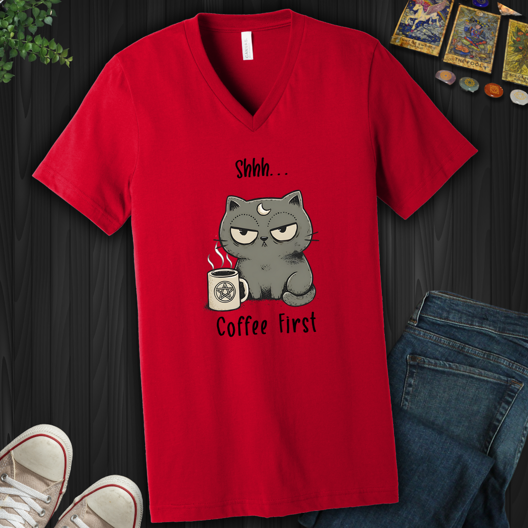 Coffee First- V-Neck