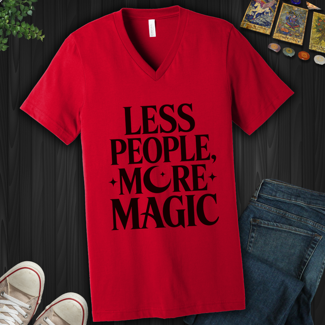 Less People, More Magic V-Neck Tee