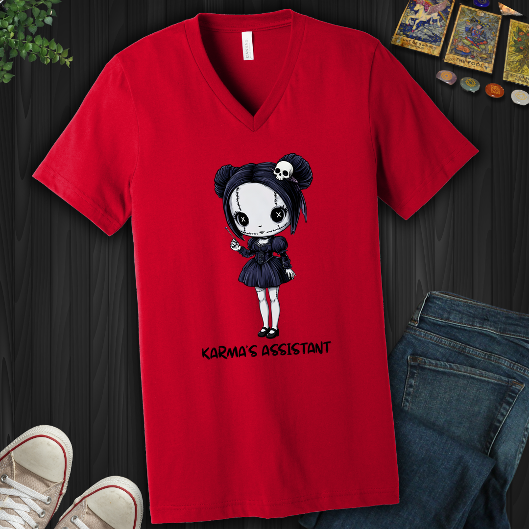 Karma's Assistant V-Neck Tee